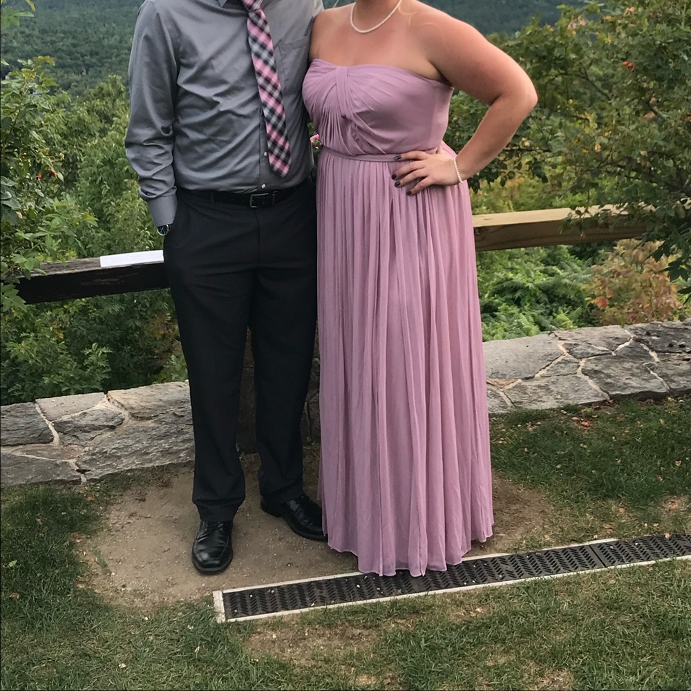 David’s Bridal Quartz Size 14 strapless bridesmaid dress